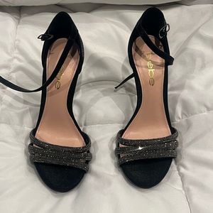 Bebe rhinestone heels